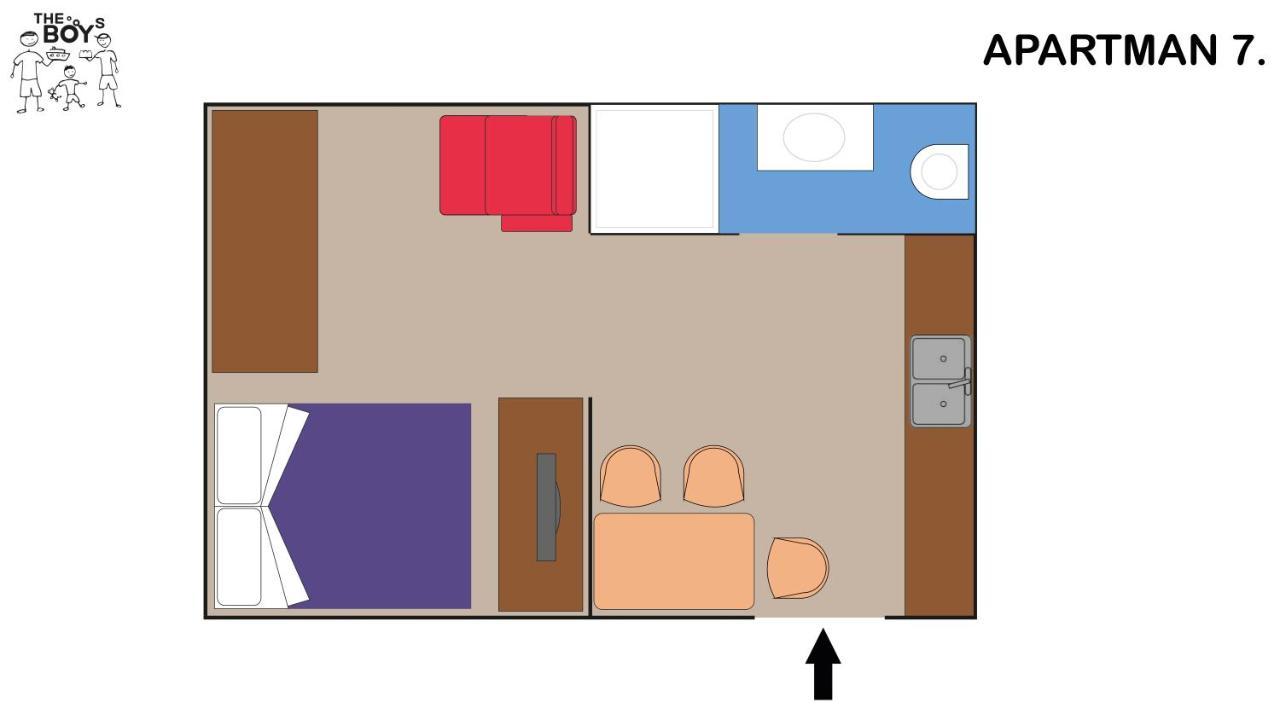 The Boys Apartman Siófok Exteriör bild
